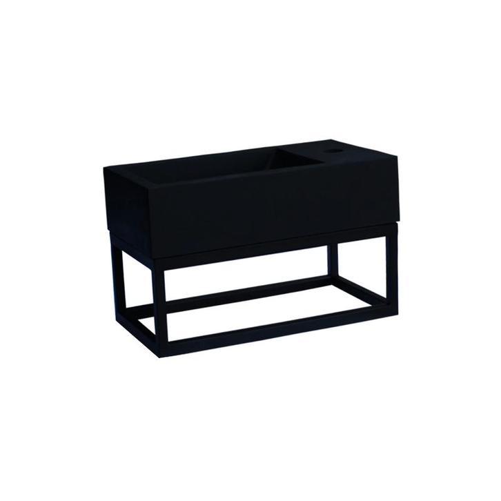 Sani Royal Fontein Frame Mat Zwart Quartz 40x22x10, Tuin en Terras, Waterpartijen en Fonteinen