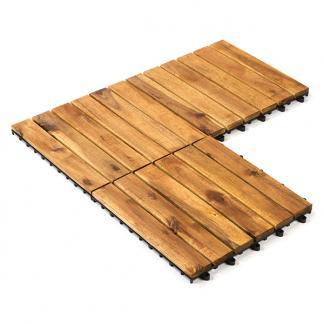 Vlondertegels | Gardalux | Acaciahout (9 stuks, Waterafvoer), Tuin en Terras, Tegels en Klinkers, Nieuw, Verzenden