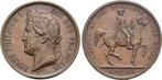 Brons medaille 1842 Frankreich Louis Philippe I 1830-1848, Postzegels en Munten, Penningen en Medailles, Verzenden