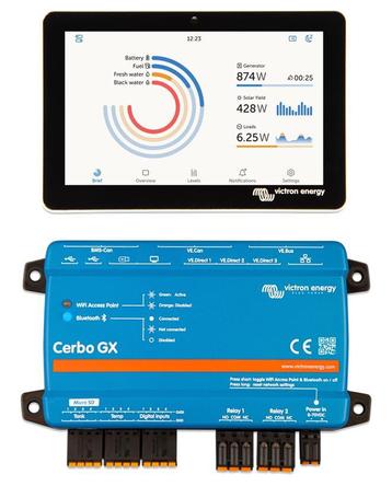 Victron Cerbo GX communicatiecentrum met GX Touch50 display beschikbaar voor biedingen