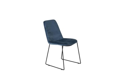Eetkamerstoel - Elvira - Blauw - Fluweel - Jörn, Huis en Inrichting, Stoelen, Nieuw, Verzenden