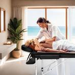 3 zones massagetafel met 5cm vulling en aluminiumframe - zwa, Verzenden, Nieuw