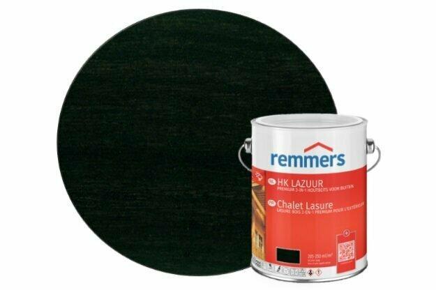 Remmers HK-lazuur Zwart Ral 9005 (150% pigment), Doe-het-zelf en Verbouw, Verf, Beits en Lak, Verzenden