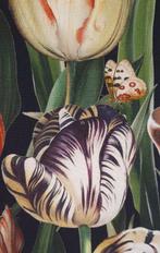 Art Nouveau stof met tulpen - realistisch ontwerp - Textiel, Antiek en Kunst
