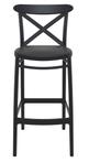 Barkruk - 75 cm - Cross - Zwart - Siesta