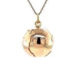 Gouden vintage wereldbol hanger 14 krt, Ophalen of Verzenden, Nieuw