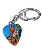 Plectrum sleutelhanger Heilige Christoffel, Ophalen of Verzenden, Nieuw, Gebruiksvoorwerp