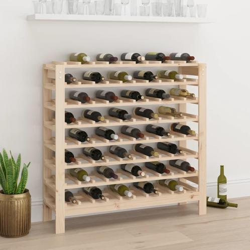 vidaXL Wijnrek 109,5x30x107,5 cm massief grenenhout, Huis en Inrichting, Woonaccessoires | Wijnrekken, Nieuw, Verzenden