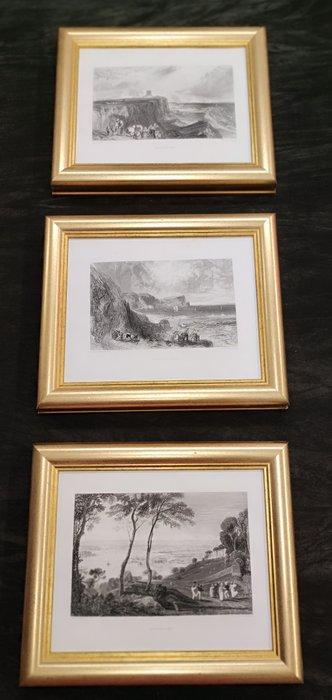 Wanddecoratie (3) - Verenigd Koninkrijk - Zeezicht, Antiek en Kunst, Curiosa en Brocante