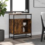 vidaXL Dressoir 69x35x80 cm bewerkt hout gerookt, Huis en Inrichting, Kasten | Dressoirs, Verzenden, Nieuw, 50 tot 100 cm, 25 tot 50 cm