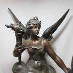 After Louis Auguste Moreau - sculptuur, Genio Delle Arti e