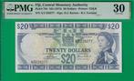 Fiji. - 20 Dollars - ND (1974) - Pick 75b (Zonder, Postzegels en Munten