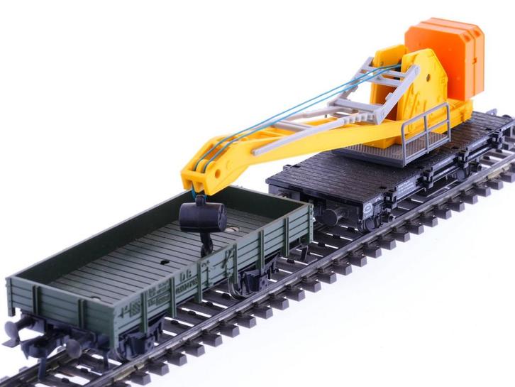 Schaal H0 Fleischmann 5019 5201 DB kraan set       #1309, Hobby en Vrije tijd, Modeltreinen | H0, Overige typen, Gebruikt, Fleischmann