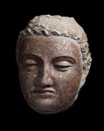 Gandhara Gips Enorm Boeddhahoofd - Met Spaanse