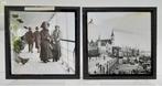 26x Victorian photographic glass slides - 80x80mm - Everyday, Nieuw