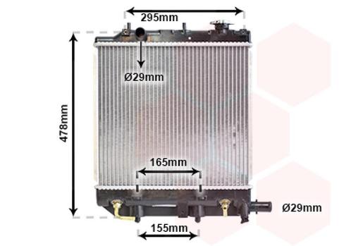 RADIATOR VOOR MAZDA DEMIO DW 1996-2000 B5D915200A, Auto-onderdelen, Airco en Verwarming, Nieuw, Ophalen of Verzenden