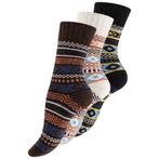 3 paar Noorse wollen sokken Hygge gemixt voor €15,95, Nieuw, Verzenden