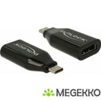 DeLOCK 62978 USB Type-C HDMI Zwart kabeladapter/verloopstukj