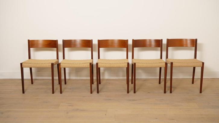 Vintage eetkamerstoel | Cadovius | Pia | Royal Persiennen |, Huis en Inrichting, Stoelen, Ophalen of Verzenden