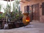 Sol-y-Yo Chimenea Mexicaanse terrashaard Barbecue XL (geel), Tuin en Terras, Tuinhaarden, Verzenden, Nieuw