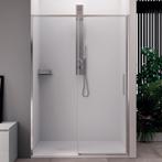 Schuifdeur Lacus Torcello Tweedelig Helder Glas 110x200 cm, Ophalen of Verzenden, Nieuw, Chroom, Douche