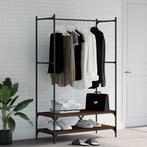 vidaXL Kledingrek met schappen bewerkt hout bruin eikenkleur, Kleding | Dames, Kledingrekken, Verzenden, Nieuw