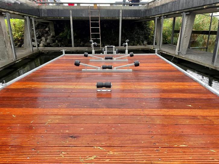 Drijvend botenbok - terras - steiger - vlot, Watersport en Boten, Boottrailers, Nieuw, Minder dan 1500 kg, Minder dan 6 meter