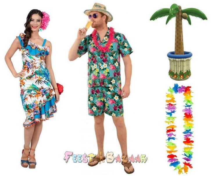 Hawaiifeest artikelen Hawaii Rok Slinger Blouse Versiering, Kleding | Dames, Carnavalskleding en Feestkleding, Nieuw, Overige thema's