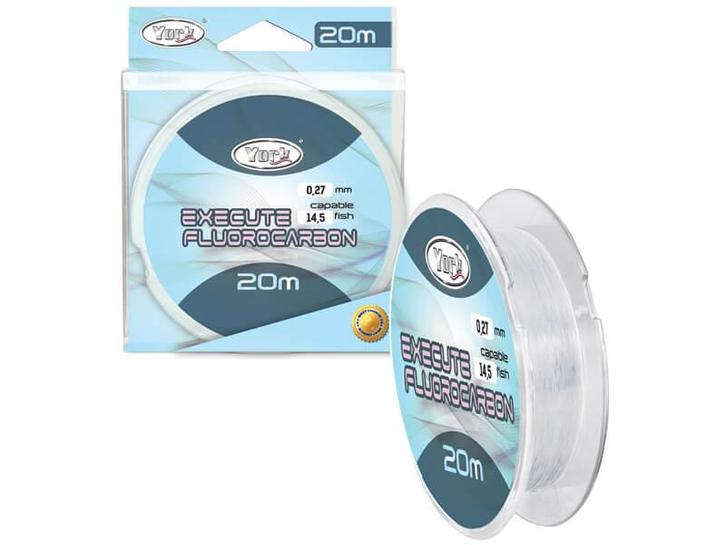 Fluorocarbon Execute 20 m. - Karper XL, Watersport en Boten, Hengelsport | Karpervissen, Vislijn, Nieuw, Verzenden