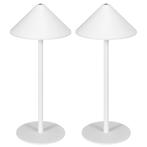 TRUUSK Tafellamp 2-delige Set Met 3 Lichtkleuren, Oplaadbare, Huis en Inrichting, Lampen | Tafellampen, Verzenden, Nieuw