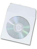 Papieren sleeves voor 1 CD / DVD met zelfklevende flap 10..., Nieuw