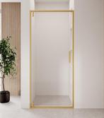 Douchewand Seattle 80 x 190 cm Goud – Transparant 8 mm, Doe-het-zelf en Verbouw, Verzenden, Nieuw, Douche