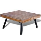 vidaXL Salontafel vierkant gerecycled teakhout, Verzenden, Vierkant, Nieuw, 50 tot 100 cm