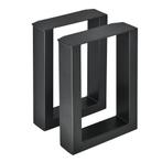 Stalen onderstel set van 2 U bankpoot 30x43 cm zwart, Verzenden, Nieuw