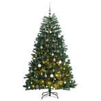 vidaXL Kunstkerstboom met scharnieren 300 LEDs en, Diversen, Verzenden, Nieuw