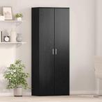 vidaXL Highboard Zwart eiken 70 x 35 x 180 cm Bewerkt hout, Huis en Inrichting, Kasten | Overige, Verzenden, Nieuw