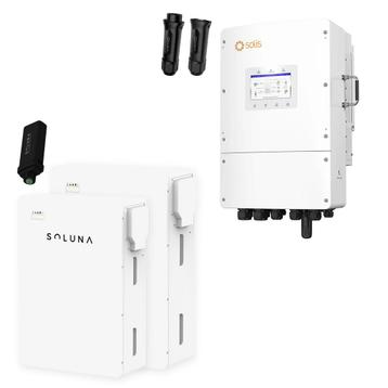 Solis S6 hybride omvormer 10 kW + 2 x Soluna 9,6 kWh beschikbaar voor biedingen