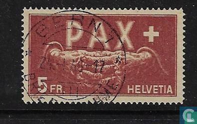 Zwitserland - Vrede - 1945, Postzegels en Munten, Postzegels | Europa | Zwitserland, Gestempeld, Verzenden