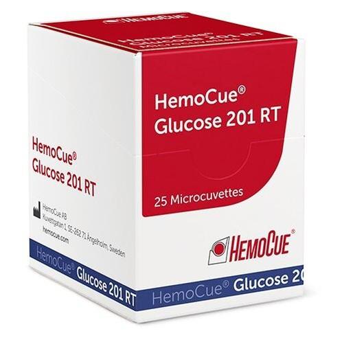 HemoCue Glucose 201 RT cuvetten - 25 stuks, Diversen, Verpleegmiddelen, Nieuw, Verzenden