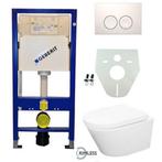 Geberit UP100 Toiletset - Vesta Rimless Wandcloset met, Doe-het-zelf en Verbouw, Sanitair, Ophalen of Verzenden, Nieuw