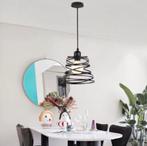 Ronde Ijzeren Hanglamp | E27 Fitting Lamp Industrieel, Huis en Inrichting, Lampen | Hanglampen, Verzenden, Nieuw, Glas