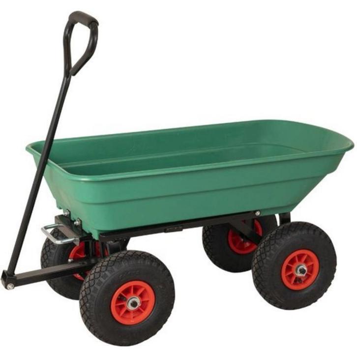 Tuinkar met Kiepfunctie – 50 Liter – Luchtbanden – 120 kg, Huis en Inrichting, Woonaccessoires | Thermometers, Ophalen of Verzenden