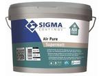 Sigma Air Pure Supermatt - wit - 5 liter (MUURVERF LATEX), Doe-het-zelf en Verbouw, Verf, Beits en Lak, 5 tot 10 liter, Wit, Nieuw