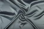 Satijn stof grijs - Glanzende stof 50m op rol, Hobby en Vrije tijd, Stoffen en Lappen, 200 cm of meer, Nieuw, Polyester, 120 cm of meer