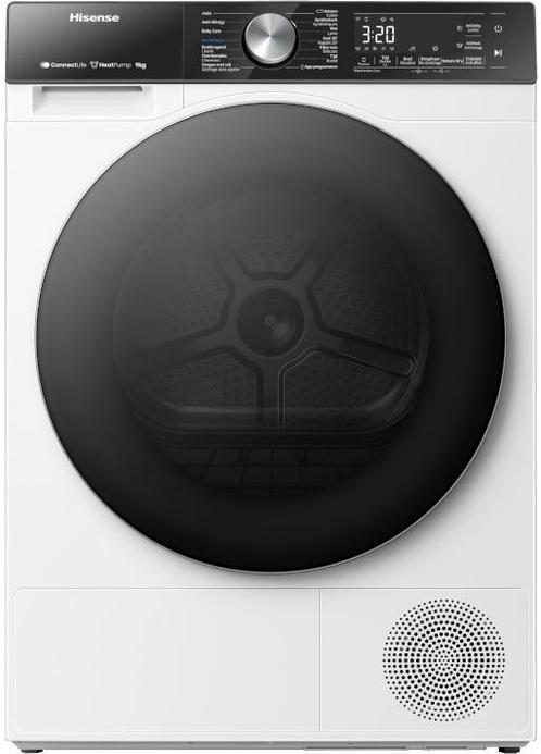 Hisense DH5S902BW energiezuinige warmtepomp droger, Witgoed en Apparatuur, Wasdrogers, 8 tot 10 kg, Nieuw, Overige typen, Voorlader