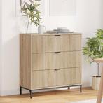 vidaXL Dressoir met lade Sonoma Eiken 79,5 x 33 x 82 cm, Huis en Inrichting, Verzenden, Nieuw, Overige houtsoorten, Minder dan 50 cm