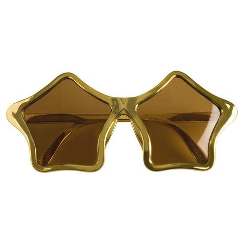 Gouden Bril Ster 2st, Hobby en Vrije tijd, Feestartikelen, Nieuw, Verzenden