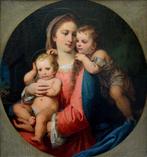 Franz Russ (1844 - 1906) - Madonna with Jesus and St.John, Antiek en Kunst