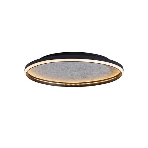 Design plafondlamp zwart met vilt incl. LED 3-staps dimbaar, Huis en Inrichting, Lampen | Plafondlampen, Nieuw, Kunststof