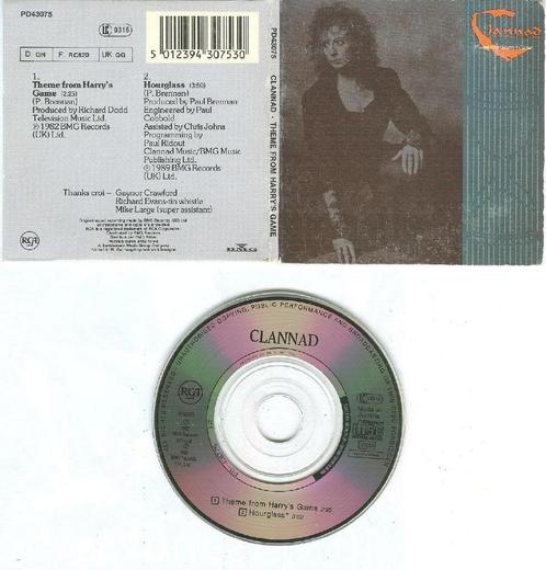3 inch cds - Clannad - Theme from Harrys Game (3, Cd's en Dvd's, Cd Singles, Zo goed als nieuw, Verzenden